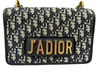 DIOR J'ADIOR FLAP CANVAS GOLD HARDWARE BLACK D1005030