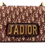 DIOR J'ADIOR FLAP CANVAS GOLD HARDWARE BURGUNDY D10050301