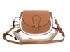 FENDI SADDLEBAG LEATHER SHOULDER BAG BROWN