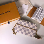 LOUIS VUITTON DAMIER AZUR CANVAS MINI POCHETTE ACCESSOIRES N58010