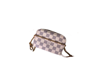 LOUIS VUITTON DAMIER AZUR CANVAS MINI POCHETTE ACCESSOIRES N58010