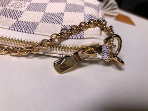 LOUIS VUITTON DAMIER AZUR CANVAS MINI POCHETTE ACCESSOIRES N58010