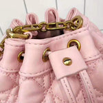 DIOR MISS DIOR LAMBSKIN BUCKET BAG PINK