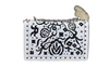 DIOR J'ADIOR MINI BAG EMBROIDERED FLOWERS WHITE AND BLACK