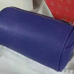 DIOR ROLLER POUCH IN DENIM GRAINED CALFSKIN BLUE