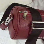 DIOR ROLLER POUCH IN DENIM GRAINED CALFSKIN BURGUNDY