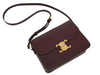 CELINE MEDIUM TRIOMPHE BAG IN SHINY CALFSKIN BURGUNDY