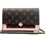 LOUIS VUITTON MONOGRAM CANVAS FLORE CHAIN WALLET M67405