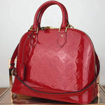 LOUIS VUITTON MONOGRAM VERNIS ALMA PM CHERRY M91611