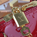 LOUIS VUITTON MONOGRAM VERNIS ALMA PM CHERRY M91611