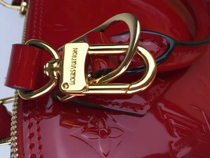 LOUIS VUITTON MONOGRAM VERNIS ALMA PM CHERRY M91611