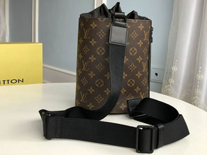 LOUIS VUITTON MONOGRAM CANVAS CHALK SLING BAG BROWN M44625