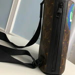 LOUIS VUITTON MONOGRAM CANVAS CHALK SLING BAG BROWN M44625