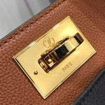 LOUIS VUITTON MONOGRAM CANVAS ON MY SIDE CALF LEATHER BROWN AND BLACK M53823