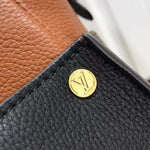 LOUIS VUITTON MONOGRAM CANVAS ON MY SIDE CALF LEATHER BROWN AND BLACK M53823