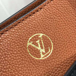 LOUIS VUITTON MONOGRAM CANVAS ON MY SIDE CALF LEATHER BROWN AND BLACK M53823