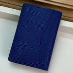 LOUIS VUITTON EPI LEATHER POCKET ORGANIZER NAVY BLUE WITH BLUE INITIALS M67904