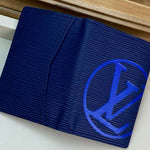 LOUIS VUITTON EPI LEATHER POCKET ORGANIZER NAVY BLUE WITH BLUE INITIALS M67904