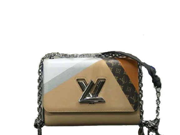 LOUIS VUITTON EPI LEATHER TWIST MM BEIGE MARRON M53802