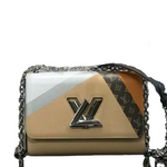 LOUIS VUITTON EPI LEATHER TWIST MM BEIGE MARRON M53802