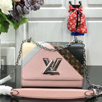 LOUIS VUITTON EPI LEATHER TWIST MM BLANC ROSE M53800