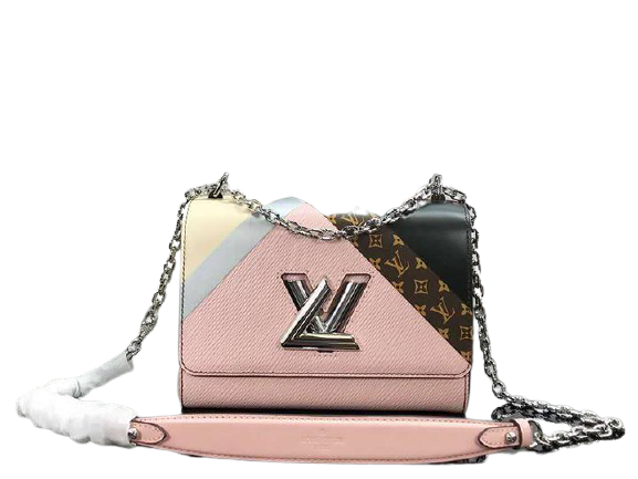 LOUIS VUITTON EPI LEATHER TWIST MM BLANC ROSE M53800