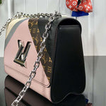 LOUIS VUITTON EPI LEATHER TWIST MM BLANC ROSE M53800