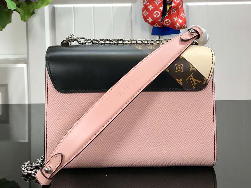 LOUIS VUITTON EPI LEATHER TWIST MM BLANC ROSE M53800