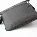 GUCCI GG NYLON GUCCISSIMA SMALL MESSENGER BAG BLACK 449185