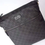 GUCCI GG NYLON GUCCISSIMA SMALL MESSENGER BAG BLACK 449185