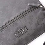 GUCCI GG NYLON GUCCISSIMA SMALL MESSENGER BAG BLACK 449185