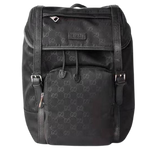 GUCCI GG GUCCISSIMA LARGE NYLON BACKPACK RUCKSACK TRAVEL BAG BLACK