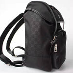 GUCCI GG GUCCISSIMA LARGE NYLON BACKPACK RUCKSACK TRAVEL BAG BLACK