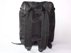 GUCCI GG GUCCISSIMA LARGE NYLON BACKPACK RUCKSACK TRAVEL BAG BLACK