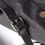 GUCCI GG GUCCISSIMA LARGE NYLON BACKPACK RUCKSACK TRAVEL BAG BLACK