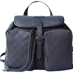 GUCCI GG GUCCISSIMA MEDIUM NYLON BACKPACK RUCKSACK TRAVEL BAG BLACK