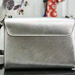 LOUIS VUITTON EPI LEATHER TWIST MM SILVER M55404