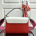 LOUIS VUITTON EPI LEATHER TWIST MM RED AND WHITE