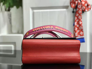 LOUIS VUITTON EPI LEATHER TWIST MM RED AND WHITE