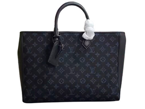 LOUIS VUITTON MONOGRAM JACQUARD GRAND SAC COBALT BLUE M55203