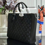 LOUIS VUITTON MONOGRAM JACQUARD GRAND SAC COBALT BLUE M55203