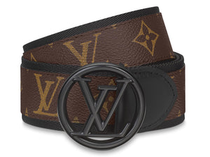 LOUIS VUITTON MONOGRAM CANVAS LV CIRCLE 40MM BELT BLACK