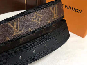 LOUIS VUITTON MONOGRAM CANVAS LV CIRCLE 40MM BELT BLACK