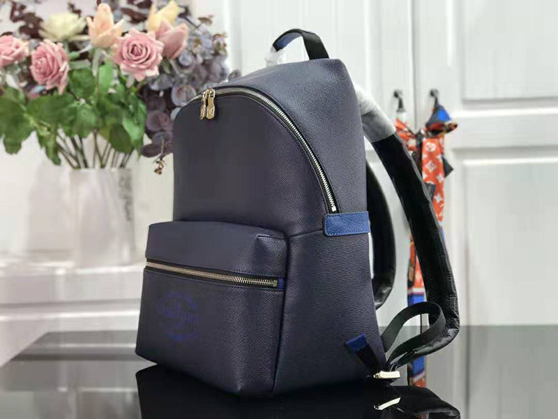 LOUIS VUITTON TAIGA LEATHER DISCOVERY BACKPACK PM BLUE M30359