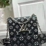 LOUIS VUITTON MONOGRAM CANVAS BLACK TWIST PM M50332