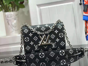 LOUIS VUITTON MONOGRAM CANVAS BLACK TWIST PM M50332