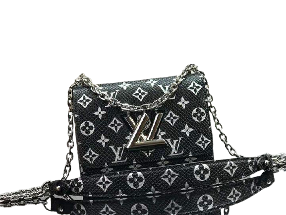 LOUIS VUITTON MONOGRAM CANVAS BLACK TWIST PM M50332