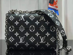 LOUIS VUITTON MONOGRAM CANVAS BLACK TWIST PM M50332