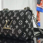 LOUIS VUITTON MONOGRAM CANVAS BLACK TWIST PM M50332