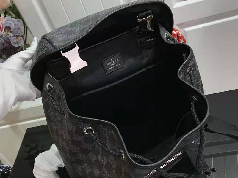 LOUIS VUITTON DAMIER GRAPHITE CANVAS ZACK BACKPACK N40005